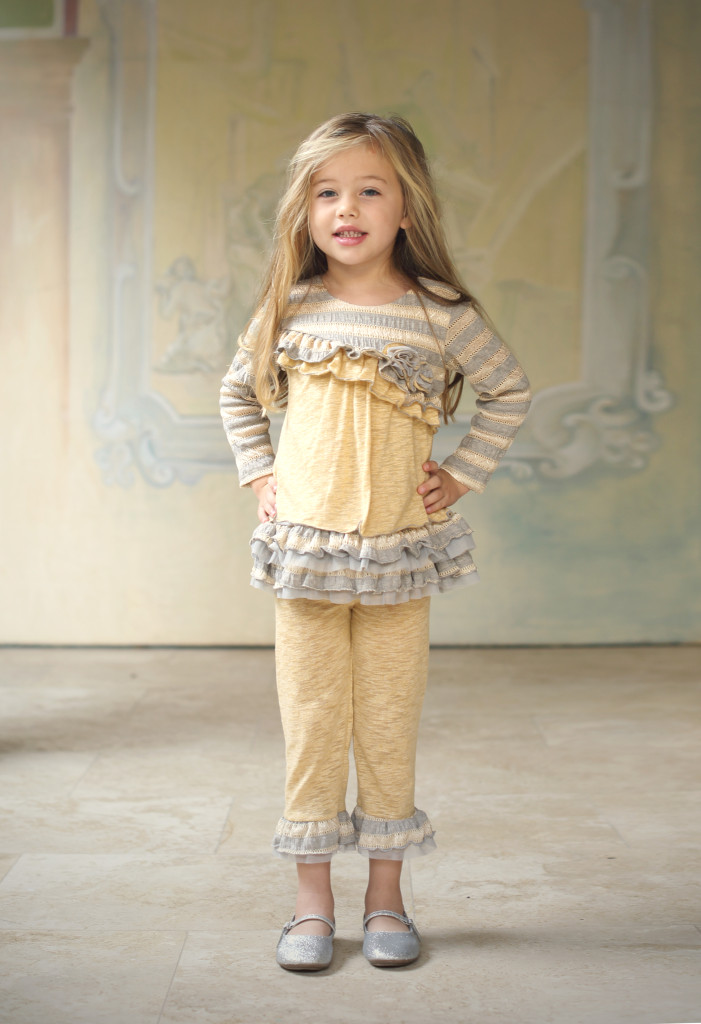Butterscotch two-piece set, style 9072YW, available in size 12M-6X.